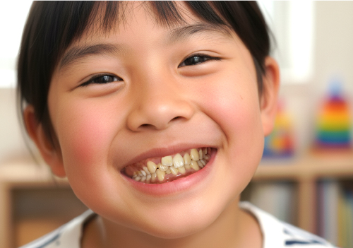 歯並びがデコボコ