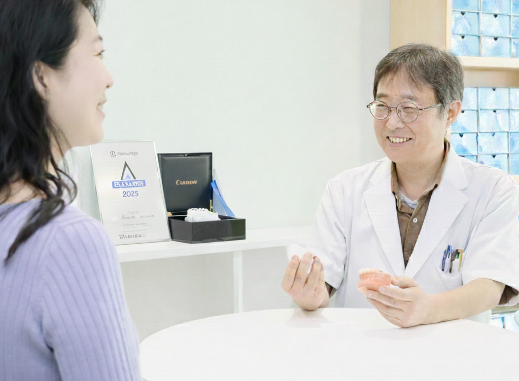 患者さんへのカウンセリングシーン